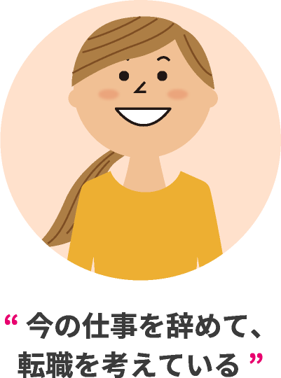 今の仕事を辞めて、転職を考えている